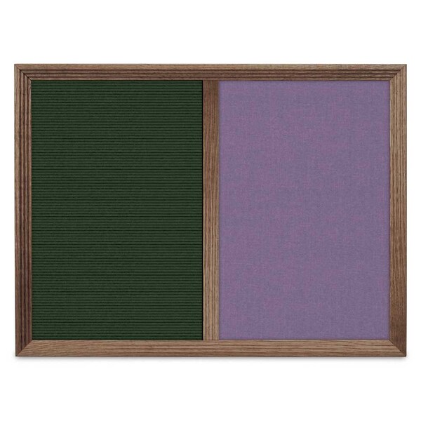 Enclosed Corkboard, 1 Door, 60"x36", 4" Fra, UV3417-BRONZE-PEARL